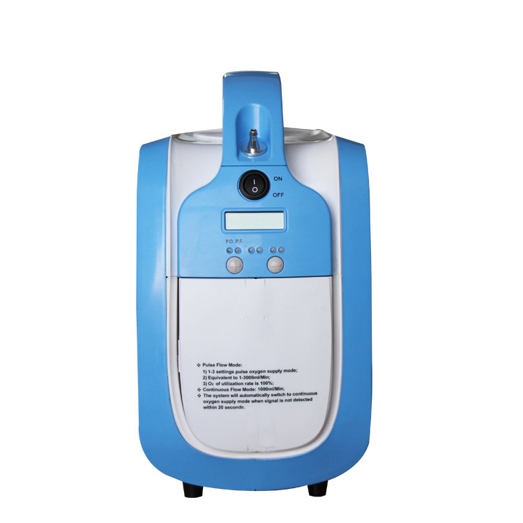 3LPM Oxygen Concentrator na-ebugharị nwere ike na-aga n'ihu na-aga n'ihu.