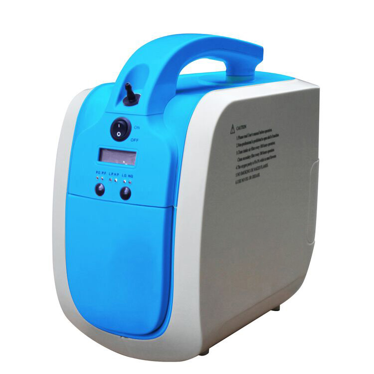 5L Pulse Flow Portable Oxygen Concentrator Batrị arụnyere n'ime ya