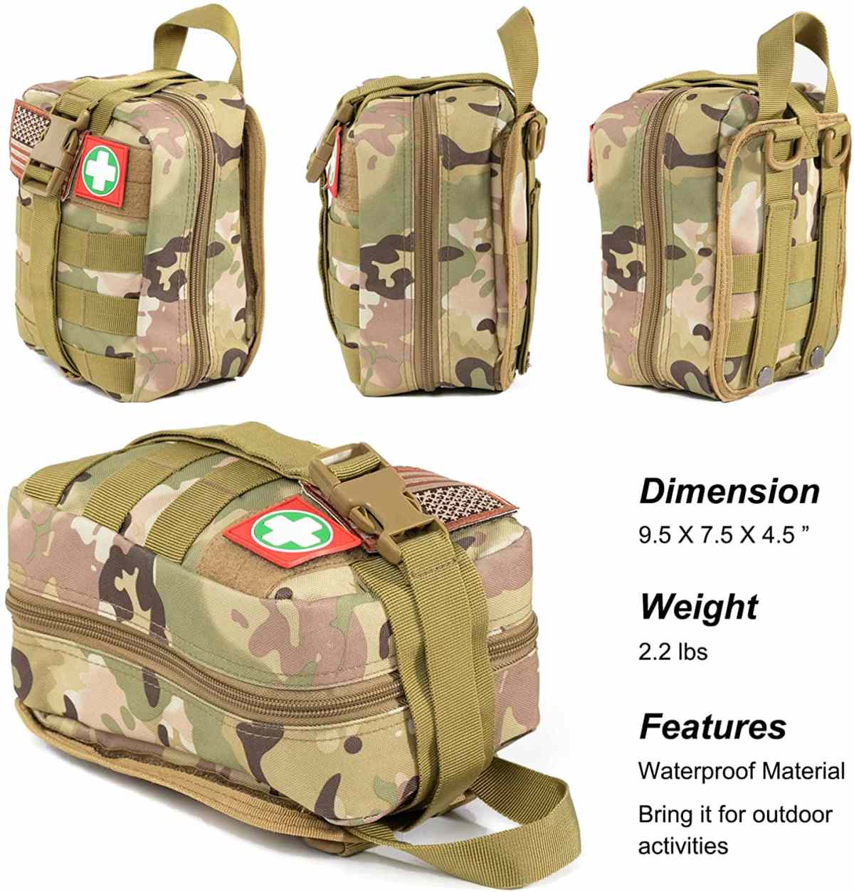 Ihe enyemaka mbụ Camo Multi-purpose Gear maka mpụ