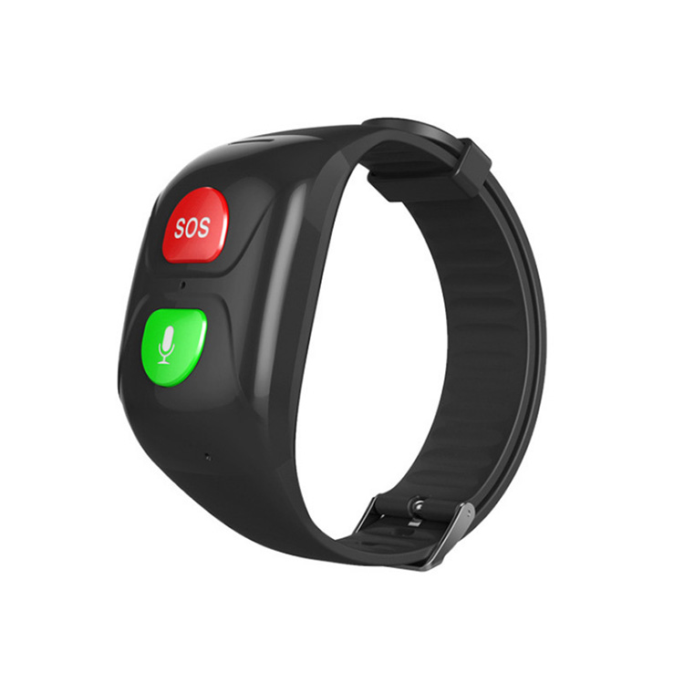 GSM GPRS Agadi SOS Otu igodo Enyemaka Ụjọ bọtịnụ Mkpu Mberede GPS Real-time Tracking Heart Rate Blood Monitoring