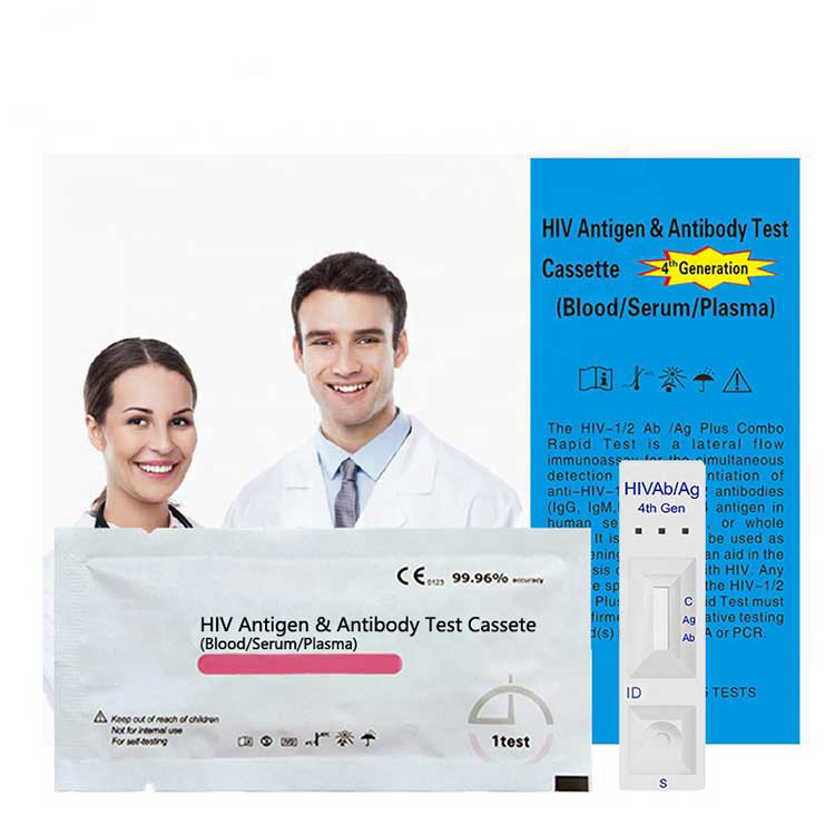 Ngwa ule Hiv Ọgbọ nke anọ ọhụrụ 1/2 Ag Ab Rapid Test Cassette